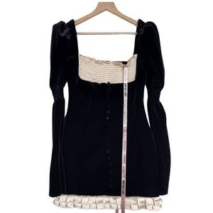 House of CB Black and Cream Mini Dress